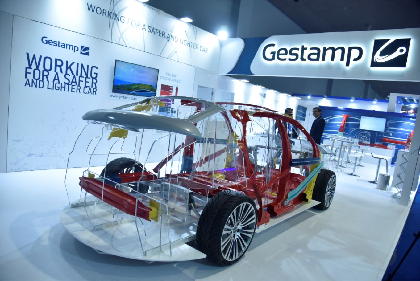 Gestamp's booth at New Delhi Auto Expo Components 